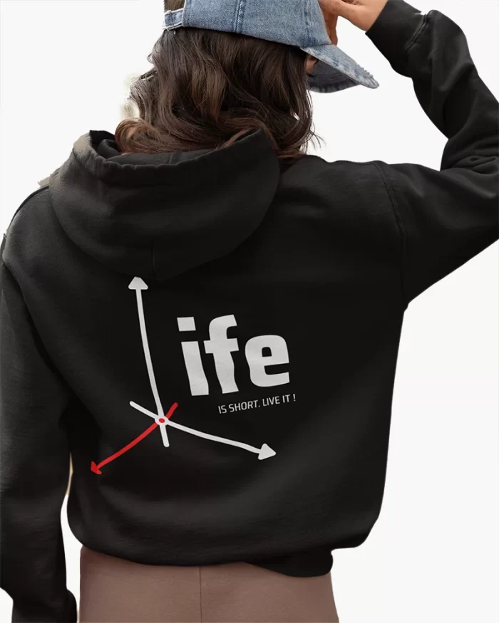 life is short women hoodie